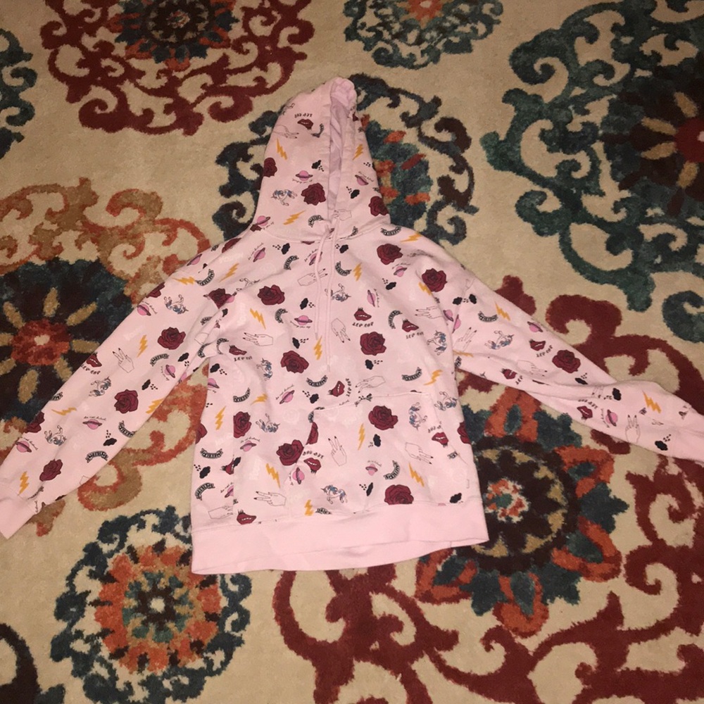 Pink hoodie